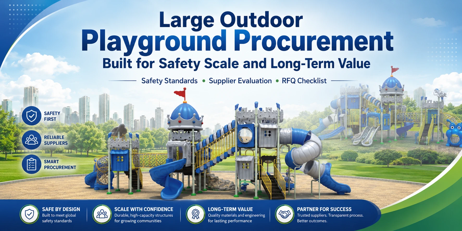 Large Outdoor Playground Procurement Built for Safety Scale and Long-Term Value