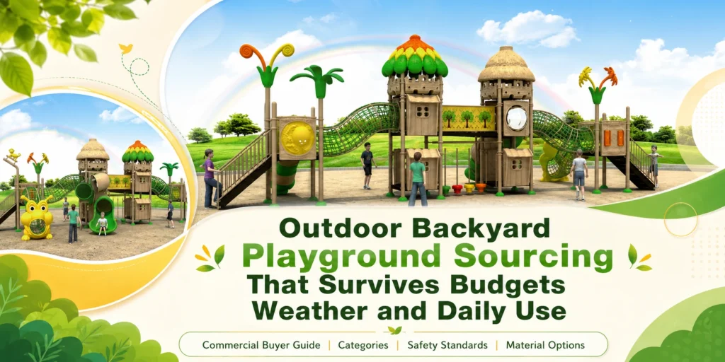 Outdoor Backyard Playground Sourcing That Survives Budgets Weather and Daily Use